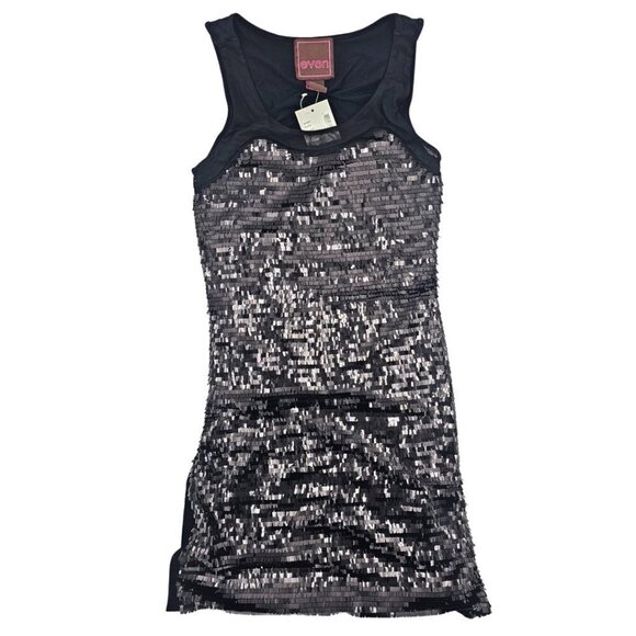Bodycon Black Party Sequin Dress, XS - Picture 9 of 15